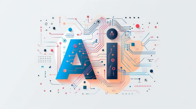 A colorful image of a computer chip with the letters AI on it