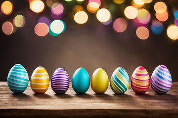 Vibrant Easter Egg Celebration: A Joyful Display of Color and Light