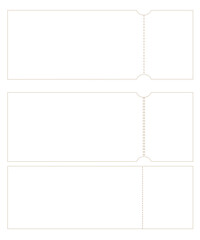 Line illustration of a ticket.