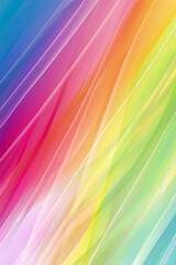 Obraz premium Flowing rainbow lines abstract background. Vertical image, pride month, LGBT community concept