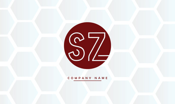 SZ, ZS, S, Z Abstract Letters Logo Monogram
