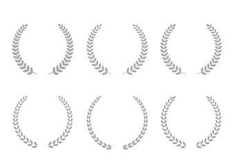 月桂樹のフレーム銀色