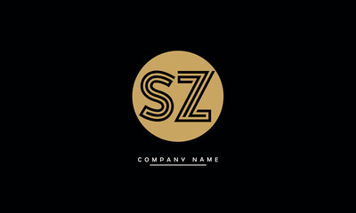 SZ, ZS, S, Z Abstract Letters Logo Monogram