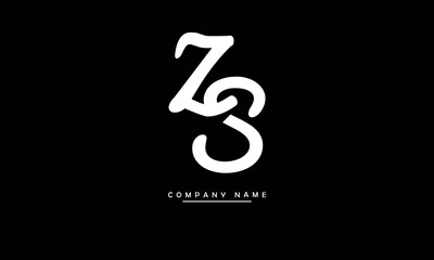 SZ, ZS, S, Z Abstract Letters Logo Monogram