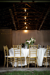 wedding table for guests  