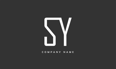 SY, YS, S, Y Abstract Letters Logo Monogram