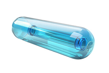 Trendy blue hydrogen cylinder