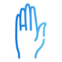 hand gradient icon