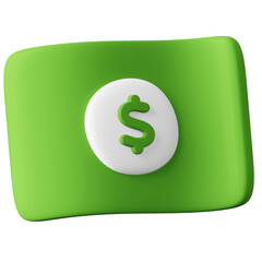 3D Icon Money Illustration