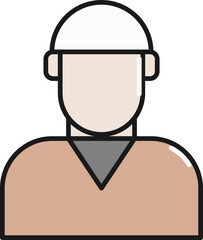 Muslim man illustration