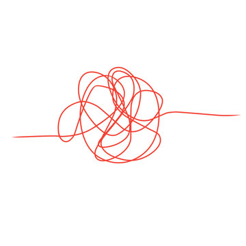 tangled red thread