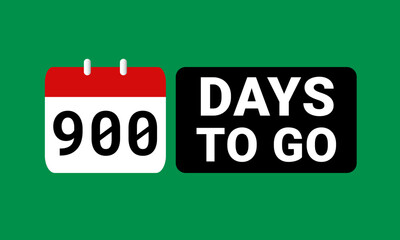 900 days to go last countdown. nine hundred days go sale price offer promo deal timer, 900 days only