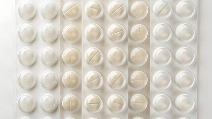 Over-the-Counter Ibuprofen Pills Displayed in Orderly Manner: A Beacon of Health and Pain Relief