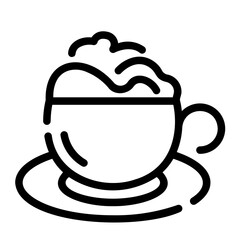 cappucino Line Icon