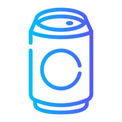 energy drink Line Gradient Icon