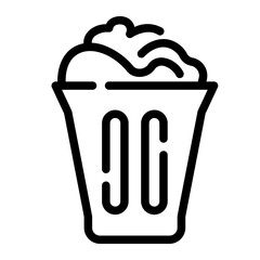 milkshake Line Gradient Icon