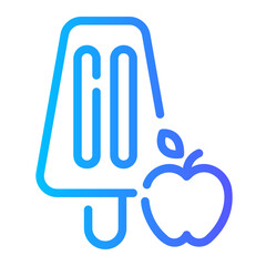 fruit ice Line Gradient Icon