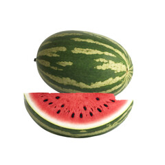 Watermelon isolated on transparent background