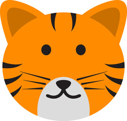 Tiger head illustration