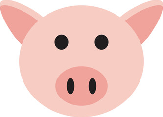 Pig head illustration