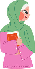 Muslim Woman Character Hijab