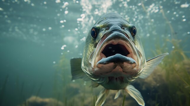 largemouth  bass  fish  underwater