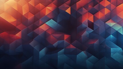 Fototapeta premium Creative abstract wide background with geometric shapes