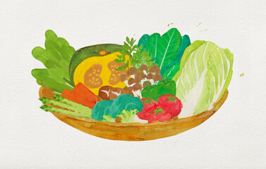 Vegetables in the basket_ai generation - 761956187