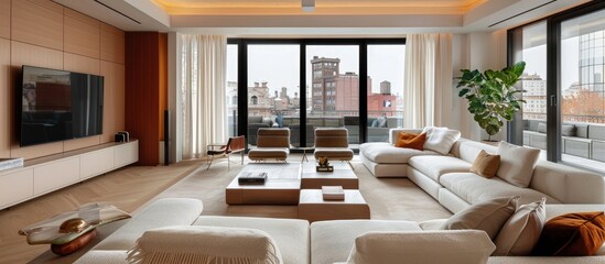 Modern living room .