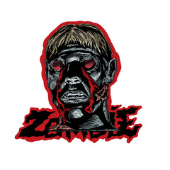 zombie head image for sticker.