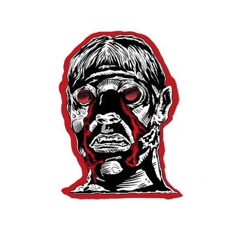 zombie head image for sticker.