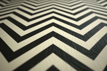 A minimalistic black and white zigzag pattern, offering a classic contrast for sleek presentations