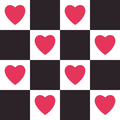 Checker background seamless pattern.Checkerboard, chessboard pattern