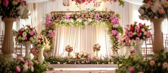 Fototapeta na wymiar Wedding flower decoration