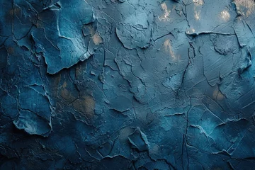 Deurstickers Blue textured concrete background © abstract Art