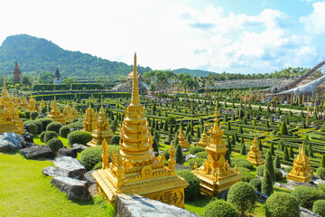 Fototapeta premium Nongnooch Garden, the world class of elegant tropical botanical garden