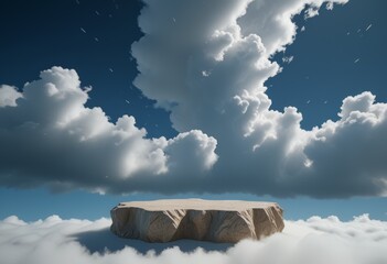 Cloud sky, product background, mockup background