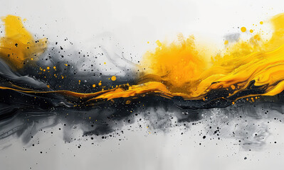 Abstract watercolor background with splashes. Created with Ai