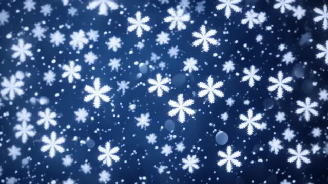 Winter Wonderland Stars and Stripes Background with Snowflake Pattern