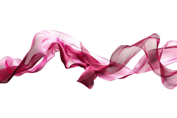 Smooth Waves of Color: Red and Pink Ribbons Flowing 