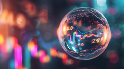 Stock  market  bubble - obrazy, fototapety, plakaty