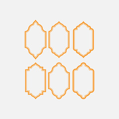 islamic designs and shapes vector