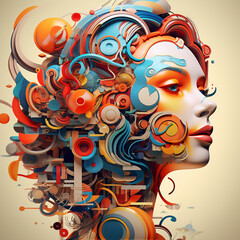 Illustrator's abstract vision a creative perspective