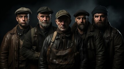 Fototapeta premium Group of Men Standing Together