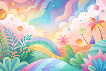 Fototapeta na wymiar Fun colorful pastel color background 11