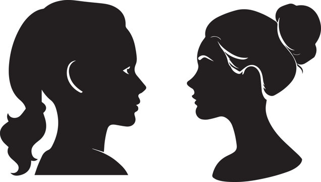 silhouette of a people Head Icon