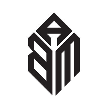 abm letter logo design. abm creative initials letter logo concept. abm letter design.
