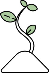 Seed grow illustration