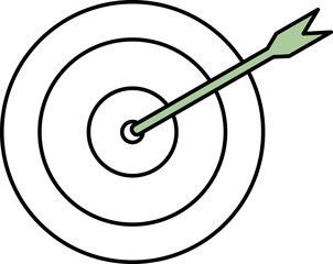 Target arrow illustration