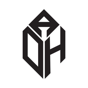 adh letter logo design. adh creative initials letter logo concept. adh letter design.
